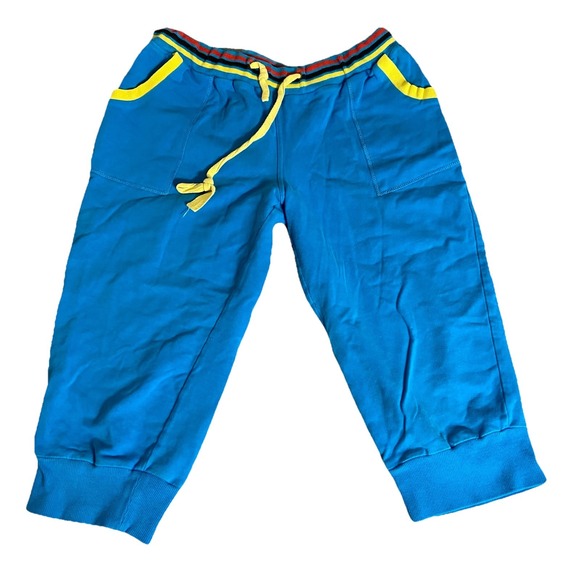 COOGI Sweatpants Women's Size‎ S Blue Rainbow Stripe Waistband Cropped - Picture 6 of 6